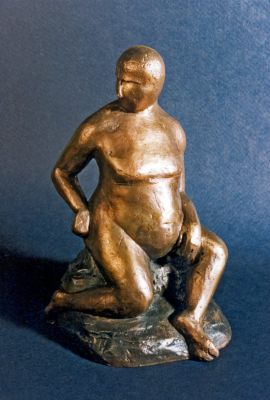 die Störung (Bronze, h 12 cm, 1991)
