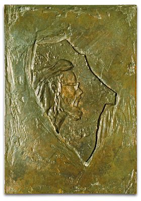 kleines Selbstportrait (Bronze, h 20 cm, 1992)