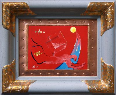 Salz auf der Haut (Tempera und Öl auf Karton, 18 x 12 cm 1998)