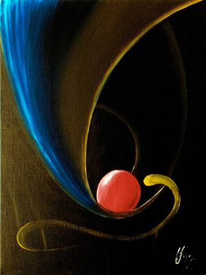 Der Traum des Mathematikers (Öl auf Leinwand, 60 x 80 cm 1989)